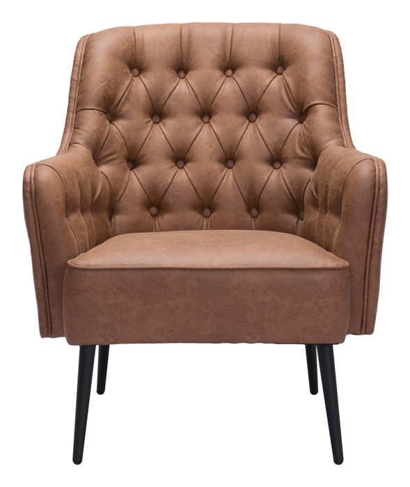 Zuo Modern Tasmania Accent Chair Vintage Brown