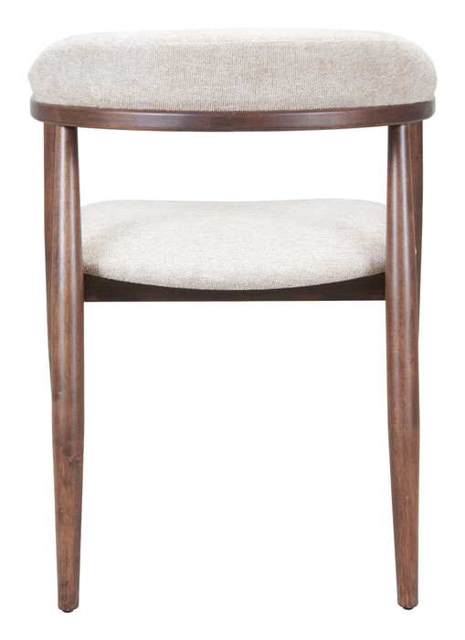 Zuo Modern Goka Dining Chair Beige & Walnut