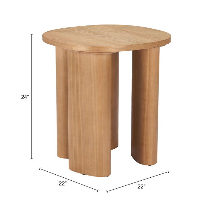 Zuo Modern Benen Side Table Natural