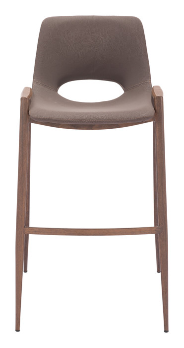 Zuo Modern Desi Barstool (Set of 2) Brown & Walnut