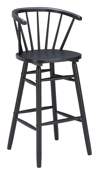 Zuo Modern Stenger Barstool (Set of 2) Black