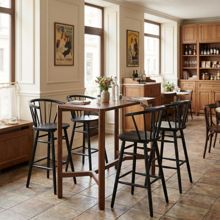 Zuo Modern Stenger Barstool (Set of 2) Black