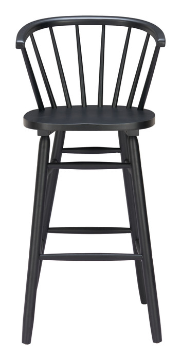 Zuo Modern Stenger Barstool (Set of 2) Black