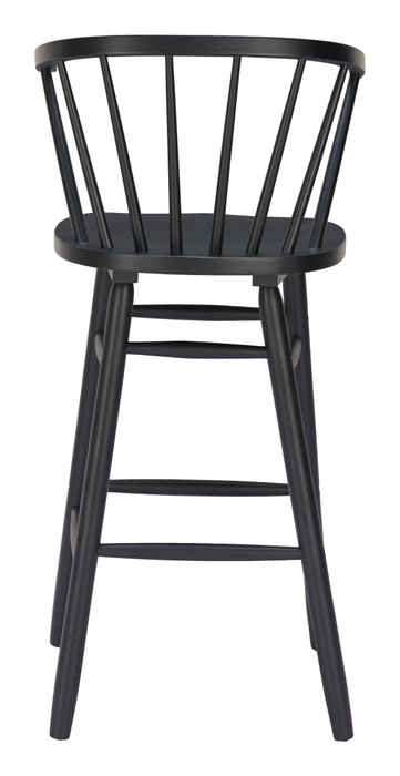 Zuo Modern Stenger Barstool (Set of 2) Black