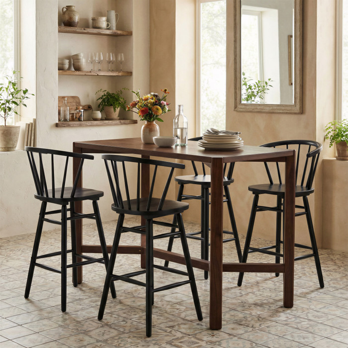 Zuo Modern Stenger Barstool (Set of 2) Black