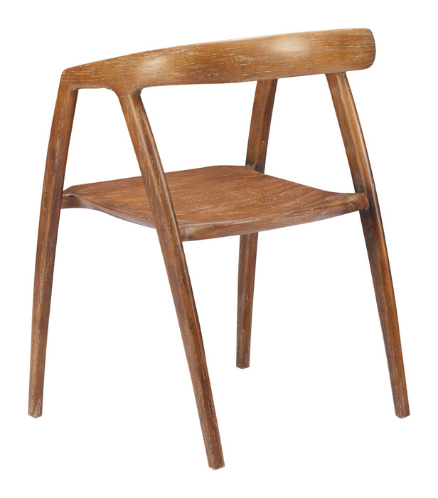 Zuo Modern Ziran Dining Chair (Set of 2) Walnut