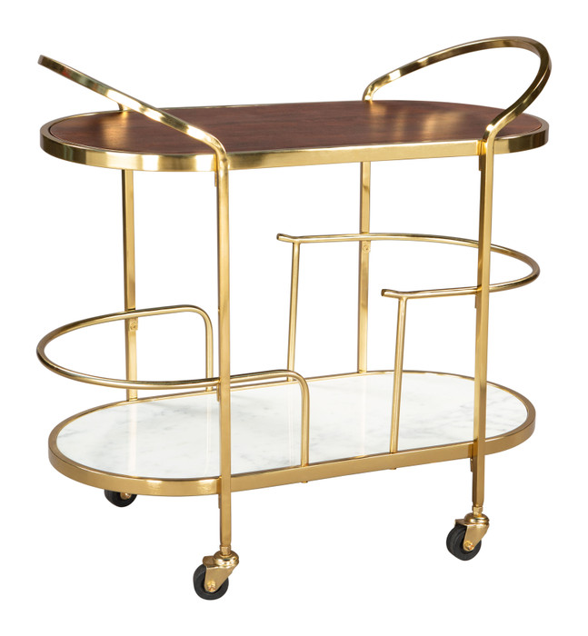 Zuo Modern Antalya Bar Cart Multicolor