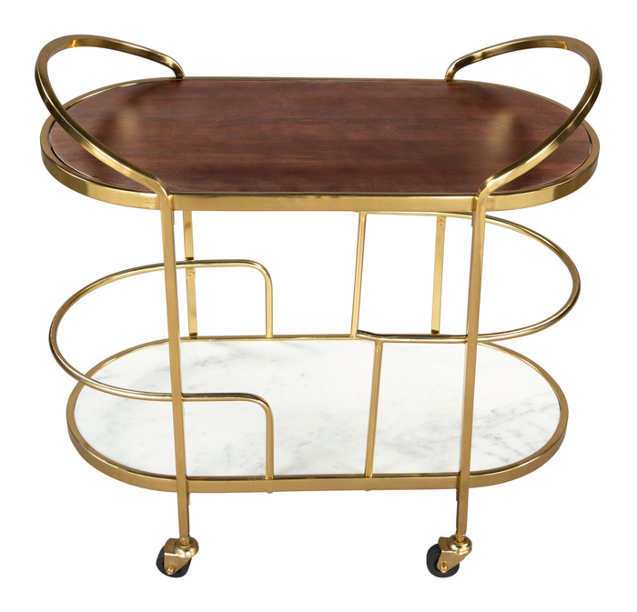 Zuo Modern Antalya Bar Cart Multicolor