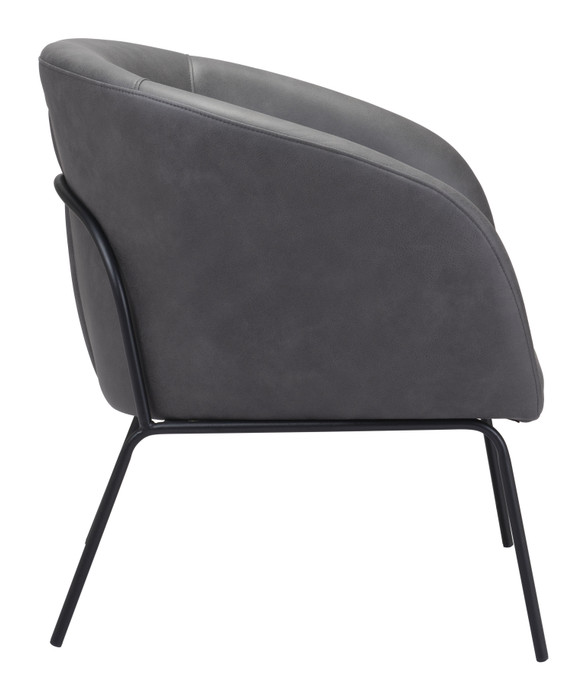 Zuo Modern Quinten Accent Chair Vintage Gray