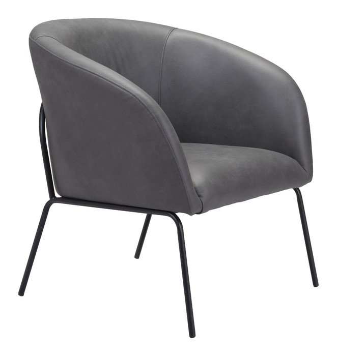 Zuo Modern Quinten Accent Chair Vintage Gray