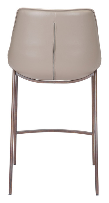 Zuo Modern Magnus Counter Stool (Set of 2) Brown & Walnut