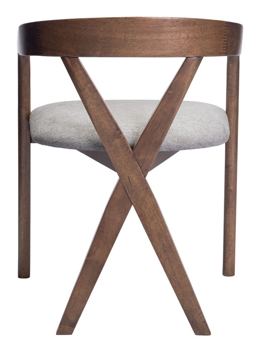 Zuo Modern Cairo Dining Chair Dove Gray & Walnut
