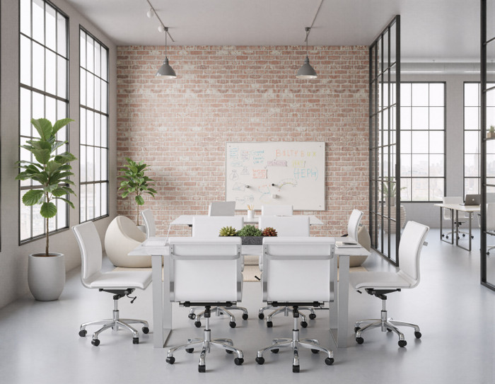 Zuo Modern Lider Plus Armless Office Chair White