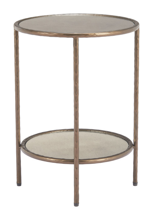 Zuo Modern Anelli Side Table Bronze