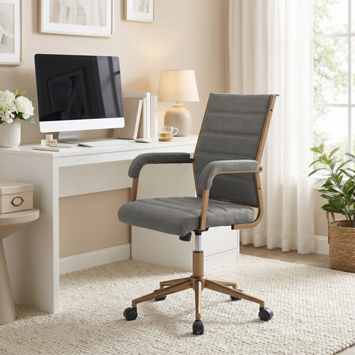Zuo Modern Auction Office Chair Gray