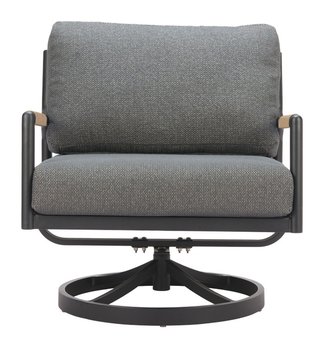 Zuo Modern Koleso Swivel Chair Gray