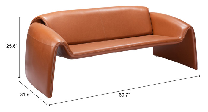 Zuo Modern Horten Sofa Brown