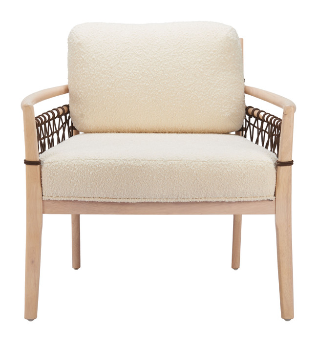 Zuo Modern Wezly Accent Chair Ivory