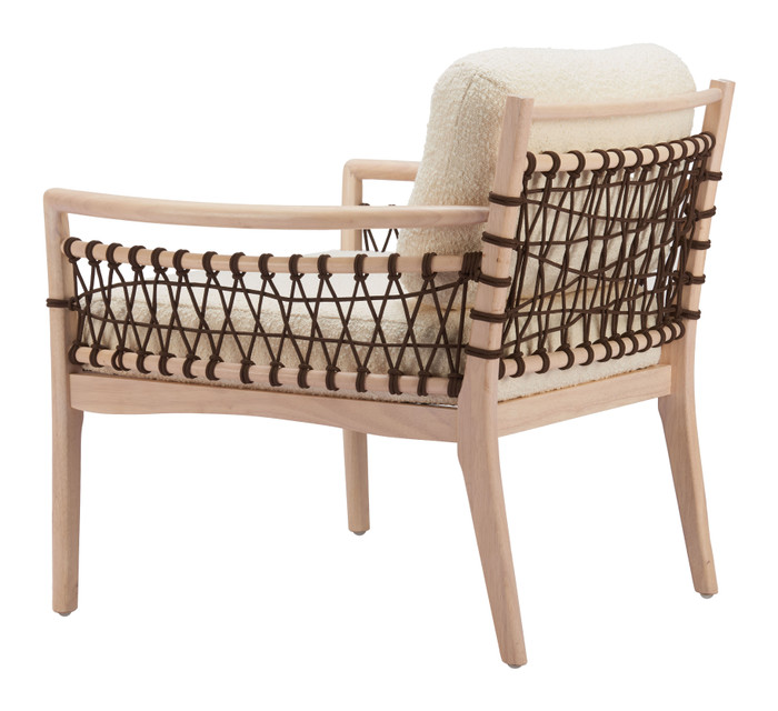 Zuo Modern Wezly Accent Chair Ivory