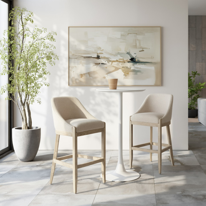 Zuo Modern Calmo Barstool Beige