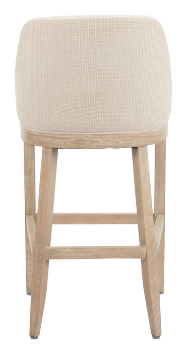 Zuo Modern Calmo Barstool Beige