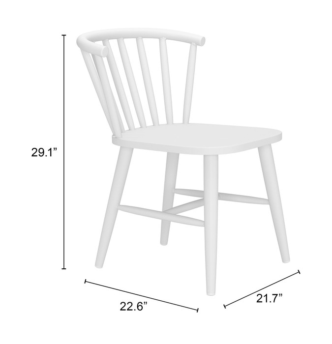 Zuo Modern Shio Dining Chair White