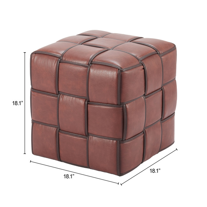 Zuo Modern Zare Ottoman Brown