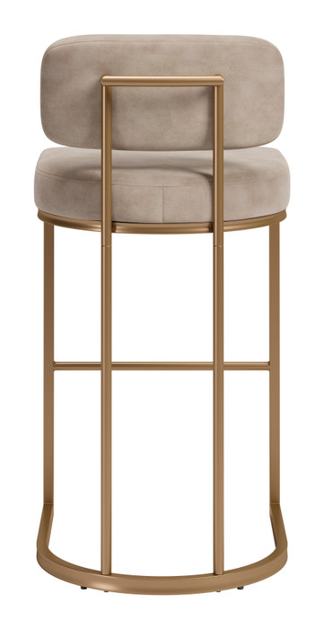 Zuo Modern Velar Barstool (Set of 2) Beige