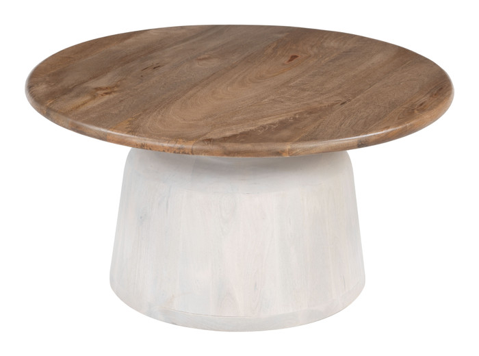 Zuo Modern Goblet Coffee Table Brown & White