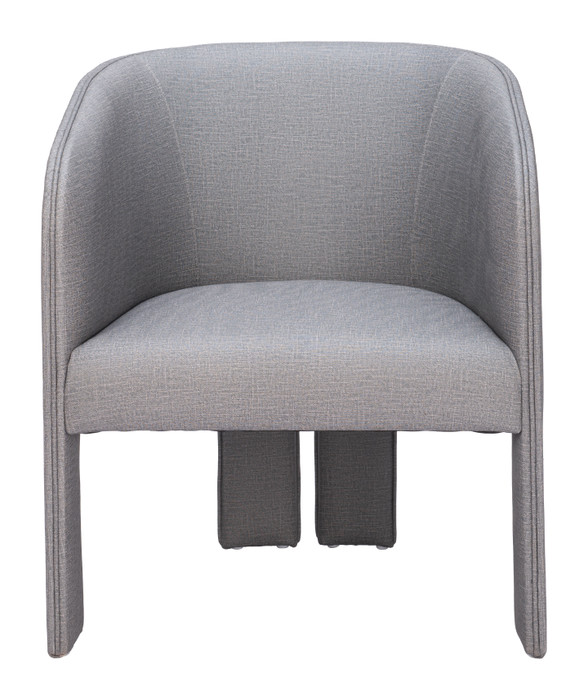Zuo Modern Hull Accent Chair Slate Gray