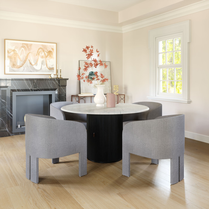 Zuo Modern Hull Accent Chair Slate Gray