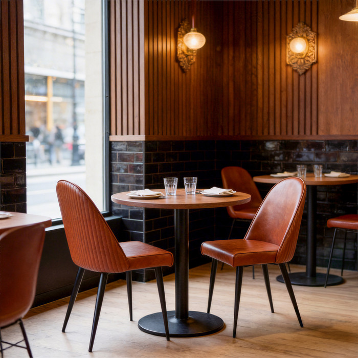 Zuo Modern Silloth Armless Dining Chair (Set of 2) Brown