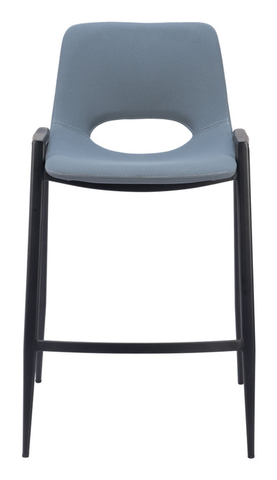 Zuo Modern Desi Counter Stool (Set of 2) Azure Gray