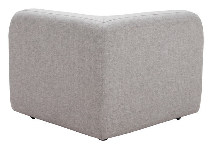 Zuo Modern Biak Corner Chair Gray