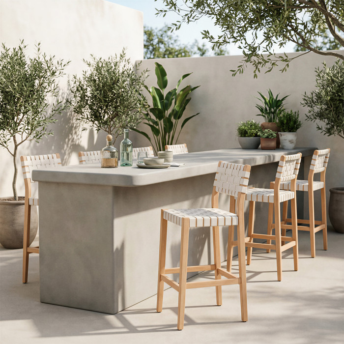 Zuo Modern Mizuya Barstool White