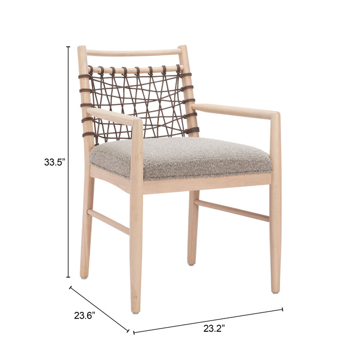 Zuo Modern Wezly Dining Chair (Set of 2) Gray