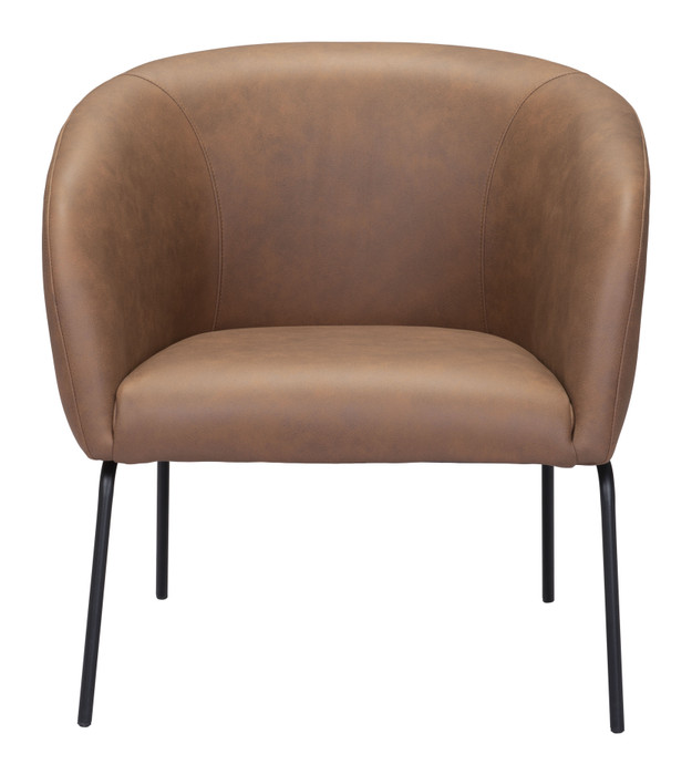 Zuo Modern Quinten Accent Chair Vintage Brown