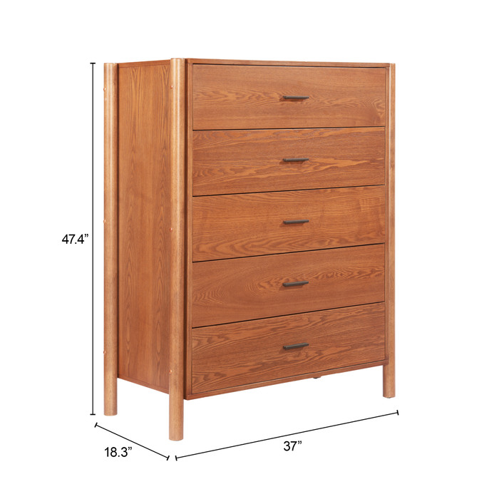Zuo Modern Beleza Chest Walnut