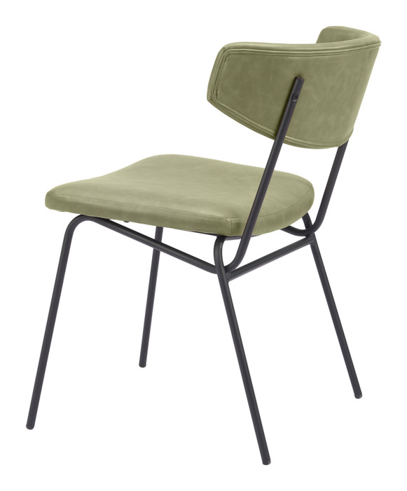 Zuo Modern Charon Dining Chair (Set of 2) Green