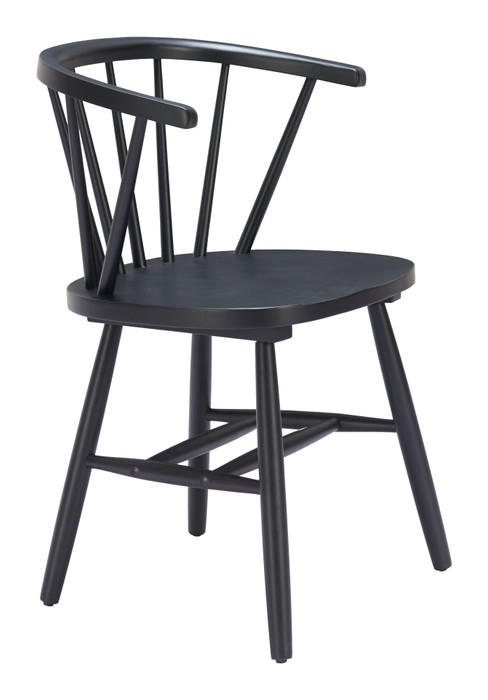 Zuo Modern Stenger Dining Chair (Set of 2) Black