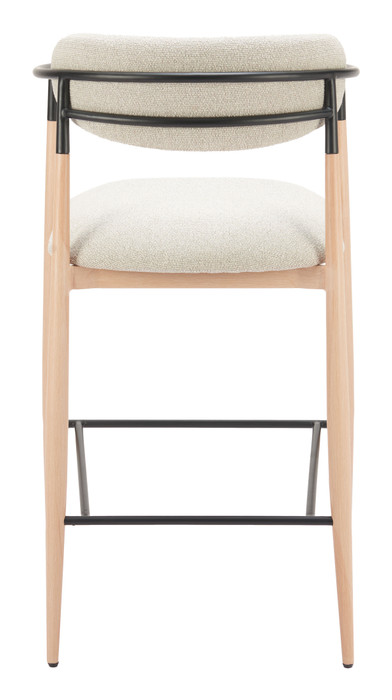 Zuo Modern Equinox Barstool Oyster Gray & Natural