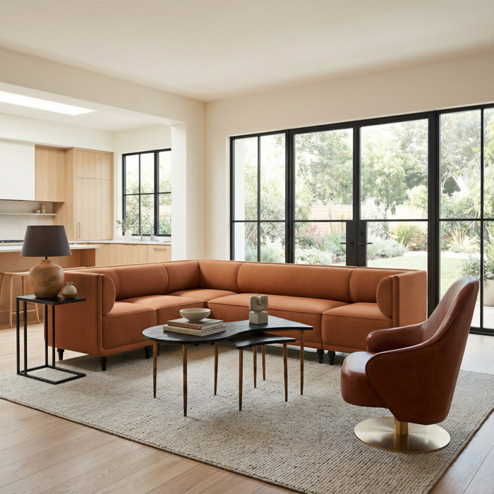 Zuo Modern Atom Side Table Black