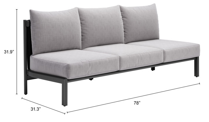 Zuo Modern Horizon Sofa Gray