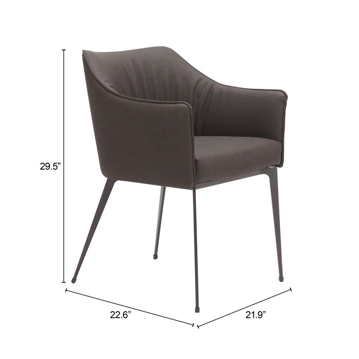 Zuo Modern Belmont Dining Chair Brown