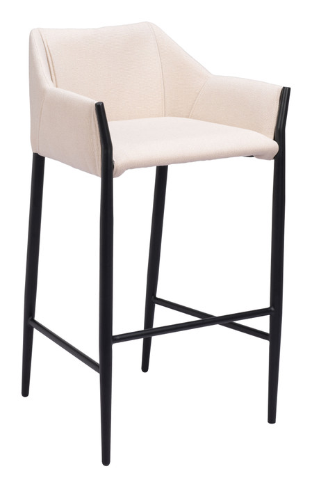 Zuo Modern Andover Barstool Beige