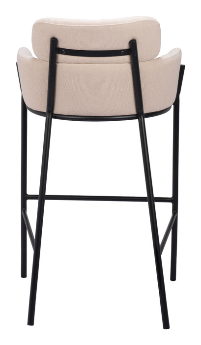 Zuo Modern Bremor Barstool Beige