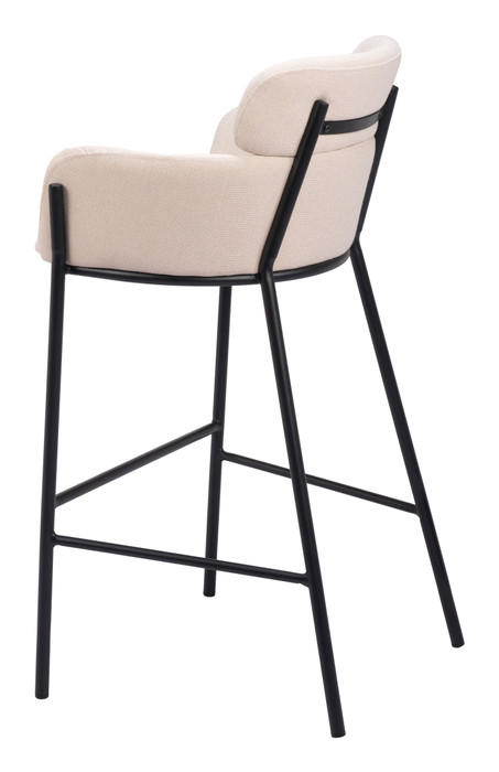 Zuo Modern Bremor Barstool Beige