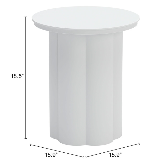 Zuo Modern Kogur Side Table White