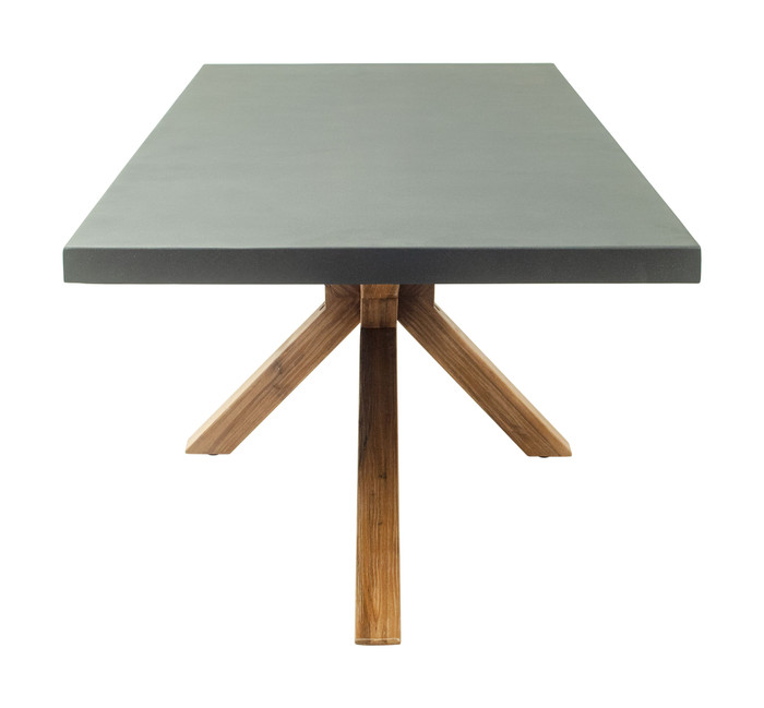 Zuo Modern Suan Rectangular Dining Table Gray
