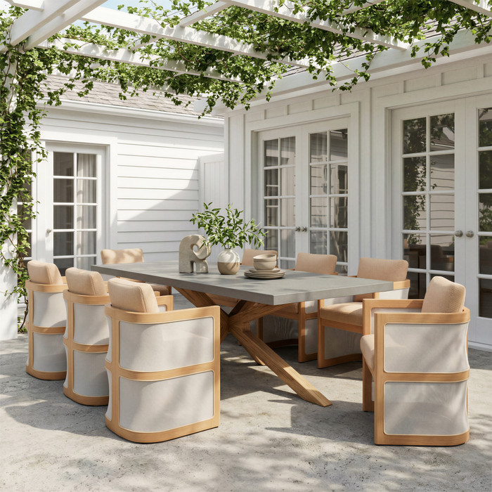 Zuo Modern Suan Rectangular Dining Table Gray